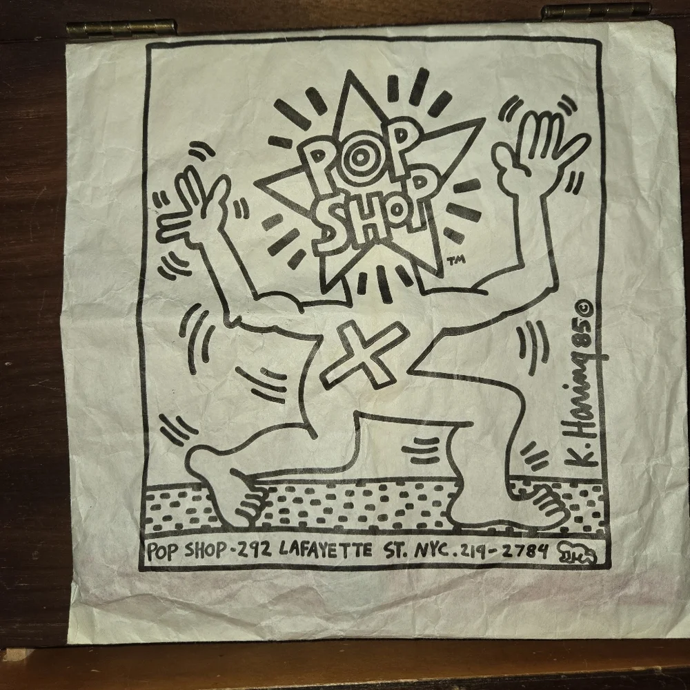 TRUE VINTAGE Swatch Watch by Keith Haring w original Pop Shop Bag - Picture 2 of 5